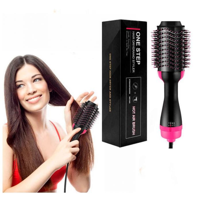 One Step Professional Curler Hair Straightener Hair Dryer Hot Air Brush Styling Tool